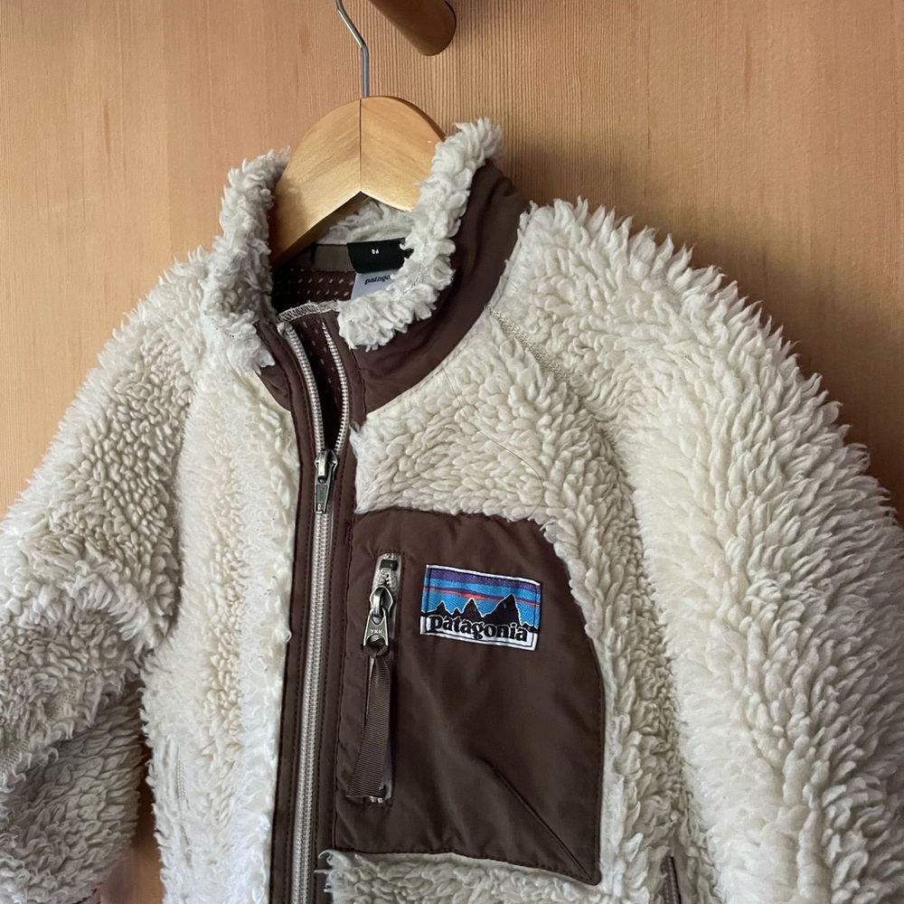 Vintage Patagonia Kids Sherpa Jacket, XS 3-4